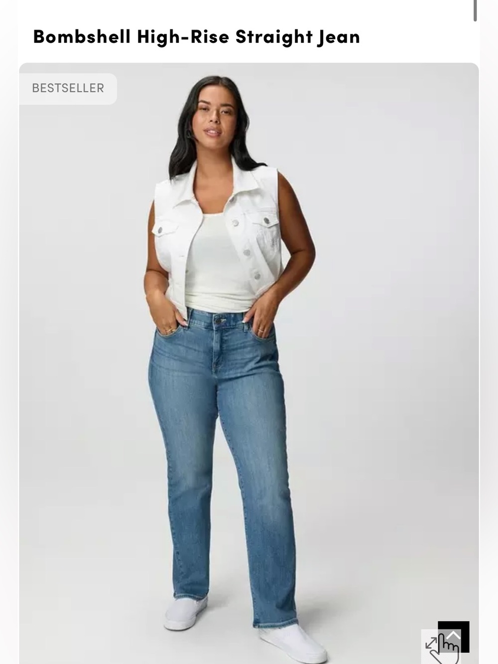 Torrid Size 20S High-Rise Bombshell Straight Jean - Blue